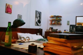 Réplica do quarto do poeta na Casa de Cultura Mario Quintana